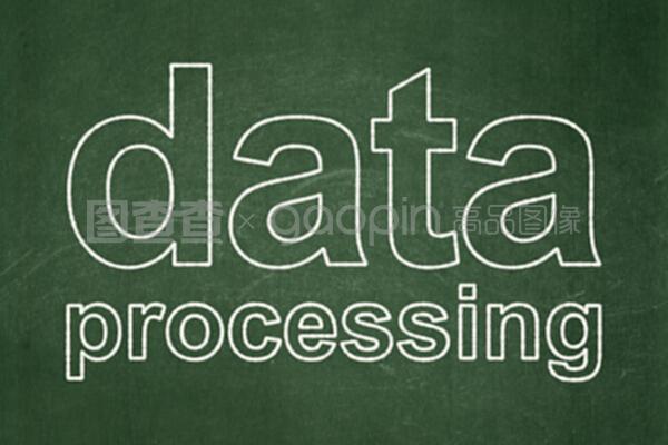 黑板背景下的數據概念與數據處理